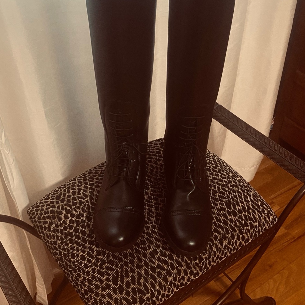 Equistar equestrian riding Classic Black Lace Up Boots for Women